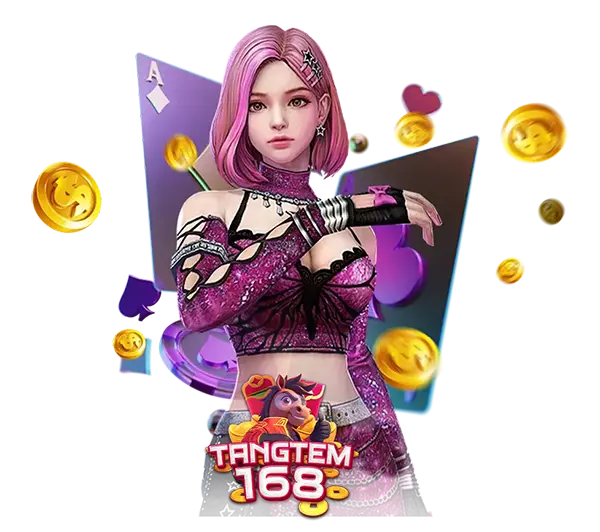 TANGTEM168 สล็อตออนไลน์ ภาพผู้หญิงธีมแฟนตาซีพร้อมเหรียญทองและสัญลักษณ์เกม ลุ้นโบนัสใหญ่ เล่นสนุกได้ตลอด 24 ชั่วโมง