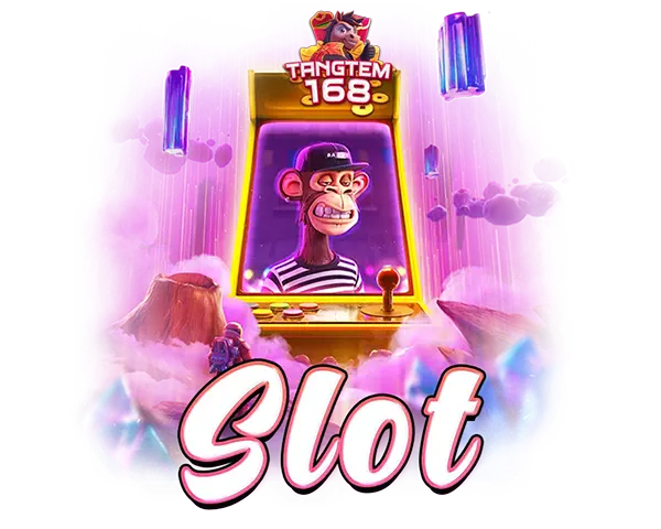 TANGTEM168 ไอคอน SLOT เกมสล็อตออนไลน์ ตู้สล็อตสีชมพูพร้อมเอฟเฟกต์แสง ลุ้นโบนัสและแจ็กพอตใหญ่ เล่นสนุกได้ทุกวัน